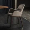 Silla Queen Madera de Bontempi. Sillas tapizadas en ecopiel de diseño.