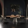 Silla Queen Madera de Bontempi. Sillas tapizadas en ecopiel de diseño.