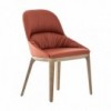 Silla Queen Madera de Bontempi. Sillas tapizadas en ecopiel de diseño.