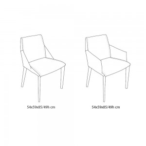 Silla Sally de Bontempi. Sillas para comedor de diseño contemporáneas.