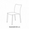 Silla Simba de Bontempi. Sillas de diseño para cocina, comedor o salones.