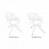 Silla Suri Giratoria de Bontempi. Sillas giratorias de diseño italiano.