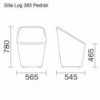 Silla Log 365 de Pedrali. Sillas de diseño. Sillas tapizadas modernas.