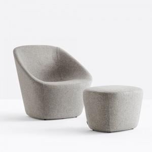 Pouf Log 367 de Pedrali.  Poufs de diseño moderno. Pouf para contract.