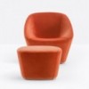 Pouf Log 367 de Pedrali.  Poufs de diseño moderno. Pouf para contract.