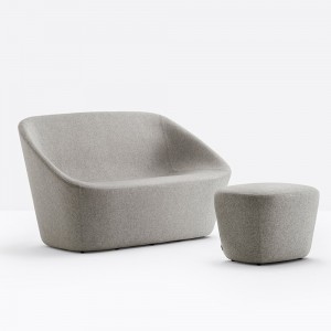 Pouf Log 367 de Pedrali.  Poufs de diseño moderno. Pouf para contract.