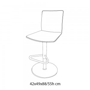 Taburete Nata Giratorio de Bontempi. Sillas y taburetes de diseño italiano.