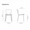 Silla Ears de diseño moderno con asiento tapizado. Ideal para el hogar.