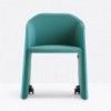 Sillón Laja 889F/889G de Pedrali. Sillones de diseño. Sillones con ruedas.