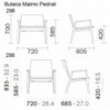 Butaca Malmo 296/298 de Pedrali. Butacas de diseño.
