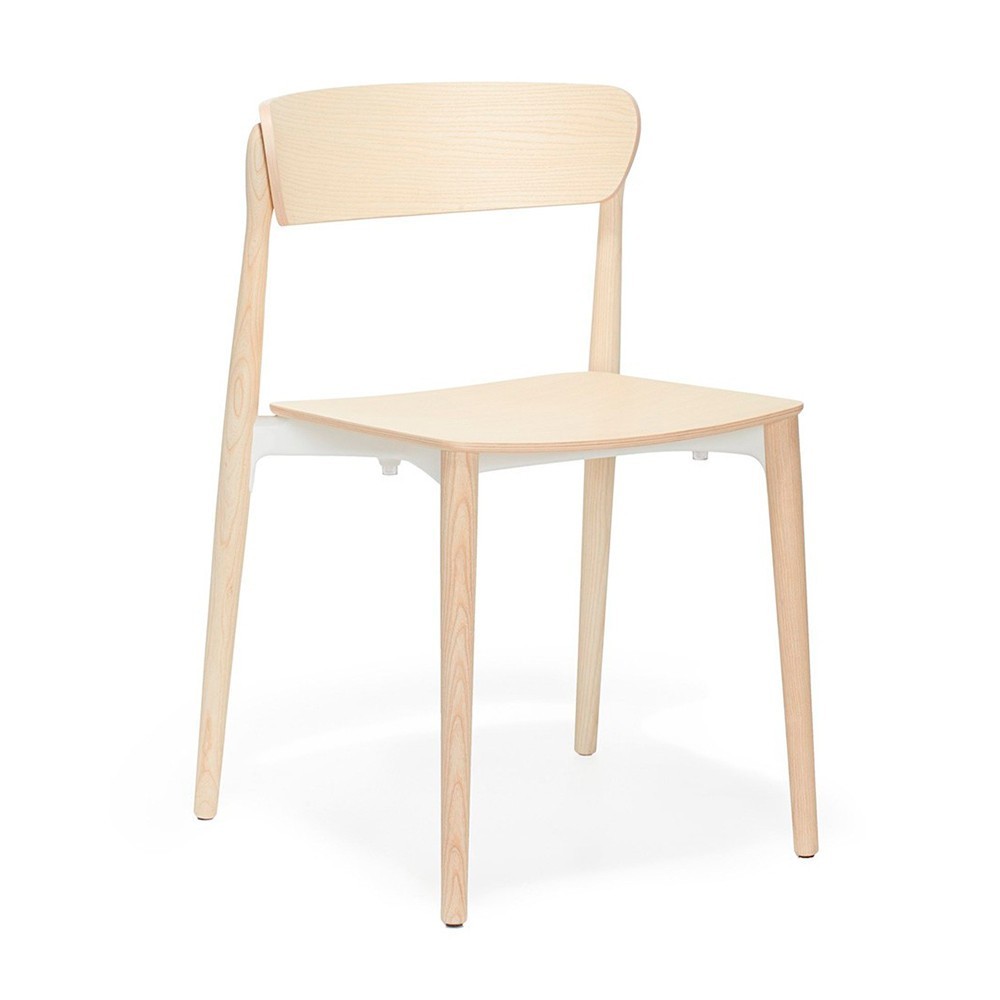 Silla Nemea 2820 de Pedrali. Sillas de diseño. Sillas de madera moderna.