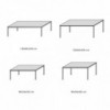Mesa Auxiliar Diagonal Rectangular de Bontempi. Muebles modernos italianos.