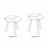 Mesa auxiliar Esa de Bontempi. Complementos de hogar de diseño italiano.