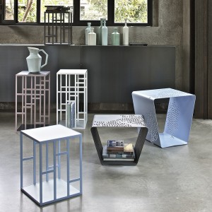 Mesa Auxiliar Manhattan de Bontempi. Mesas auxiliares modernas. Muebles de diseño italiano.