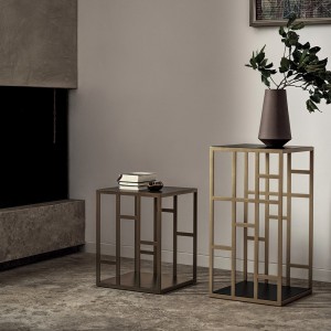 Mesa Auxiliar Manhattan de Bontempi. Mesas auxiliares modernas. Muebles de diseño italiano.