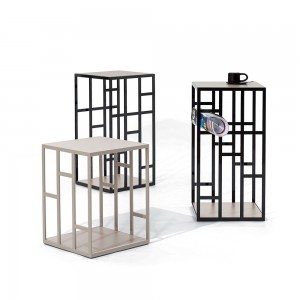 Mesa Auxiliar Manhattan de Bontempi. Mesas auxiliares modernas. Muebles de diseño italiano.