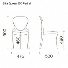Silla Queen 650 Pedrali