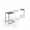 Mesa Auxiliar Tower de Bontempi. Muebles de diseño. Mesas auxiliares modernas.