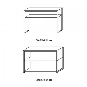Consola Hip Hop de Bontempi. Muebles modernos italianos. Consolas modernas para salón.