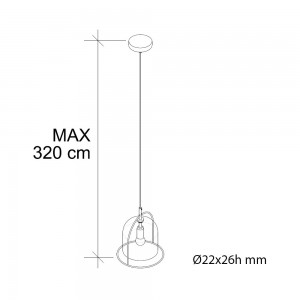 Lámpara Suspensión Soul de Bontempi. Lámparas colgantes contemporáneas.