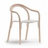 Sillón Soul 3745/3747 de Pedrali. Sillones de diseño moderno. Sillones de madera.