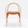 Sillón Soul 3745/3747 de Pedrali. Sillones de diseño moderno. Sillones de madera.
