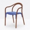 Sillón Soul 3745/3747 de Pedrali. Sillones de diseño moderno. Sillones de madera.