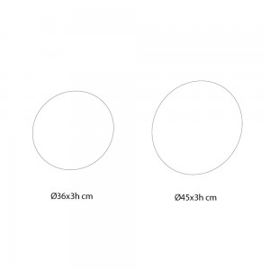 Espejo Tondo Marco de Bontempi. Complementos de diseño italiano. Espejos de salón.