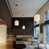 Lámpara suspensión ghost de Vibia. Diseño de iluminación para salones.