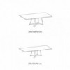 Mesa Big Bang Rectangular Melamina o Mármol de Ingenia. Mesas para comedor o salón.