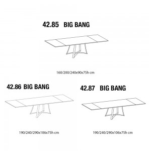 Mesa Big Bang Extensible Madera de Ingenia. Muebles de diseño. Mesas para comedor.