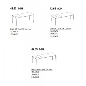 Mesa Dom Extensible Cerámica o Mármol de Ingenia. Mesas extensibles modernas.