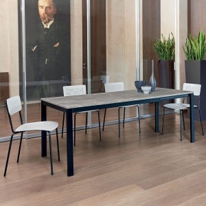 Mesa Eos Extensible Melamina de Ingenia. Mesas extensibles para comedor.