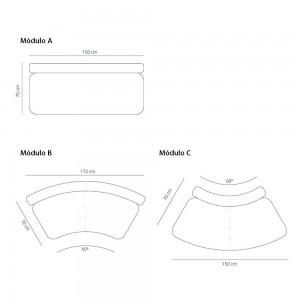 Sofá elegante Season de Viccarbe. Mobilario moderno para interiores.