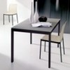 Mesa Eos Extensible Cristal  de Ingenia. Mesas extensibles para comedor.