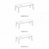 Mesa Kalua Extensible Cerámica de Ingenia. Mesas extensibles para comedor.
