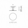 Lámpara techo flat de Vibia. Diseño moderno de luminarias para salones.