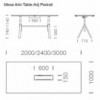Mesa Arki-Table Adj de Pedrali. Mesas de diseño. Mesas modernas para oficinas.