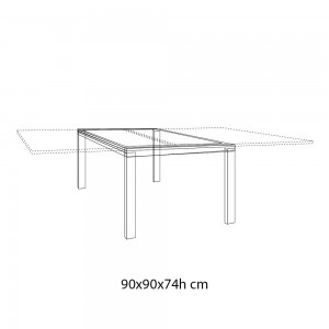 Mesa Sky Extensible de Ingenia. Mesas extensibles moderna para comedor.