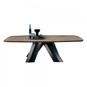 Mesa Twist Redondeada de Ingenia. Mesas modernas para comedor. Diseño italiano.