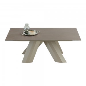 Mesa Twist Extensible Melamina o Mármol de Ingenia. Mesas para comedor.