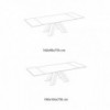 Mesa Twist Extensible Madera o Cristal de Ingenia. Mesas para comedor.