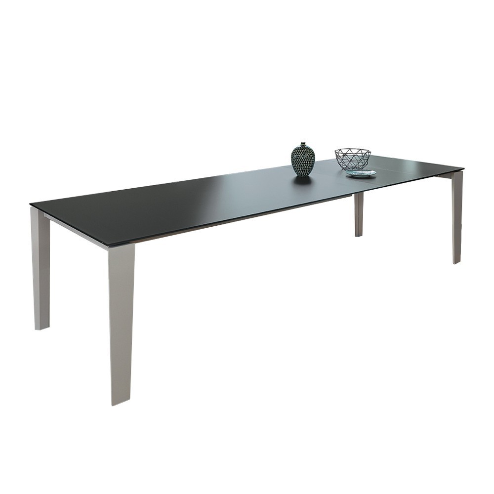 Mesa Winny Extensible Crsital de Ingenia. Mesas de comedor extensibles.
