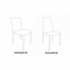 Silla Nubia de Ingenia. Sillas de diseño tapizadas. Sillas modernas de ecopiel.