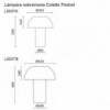 Lámpara sobremesa Colette de Pedrali. Lámparas de diseño. Lámparas de exterior.