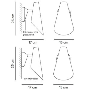Lámpara para pared I.cono de Vibia. Tienda online de lámparas modernas.