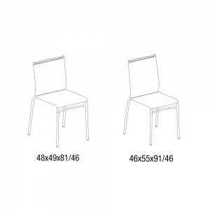 Silla Liú Outdoor de Ingenia. Sillas apilables modernas. Sillas de jardin.