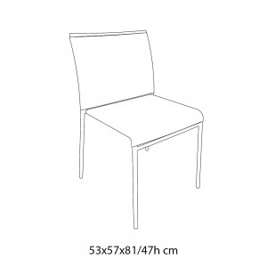 Silla Lola Outdoor de Ingenia. Sillas apilables de diseño. Sillas de jardin.