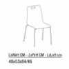 Silla Olly Outdoor de Ingenia. Sillas apilables de polipropileno. Sillas de diseño.