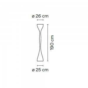 Lámpara pie jazz Vibia. Lámparas modernas ideales para ambientes interior.